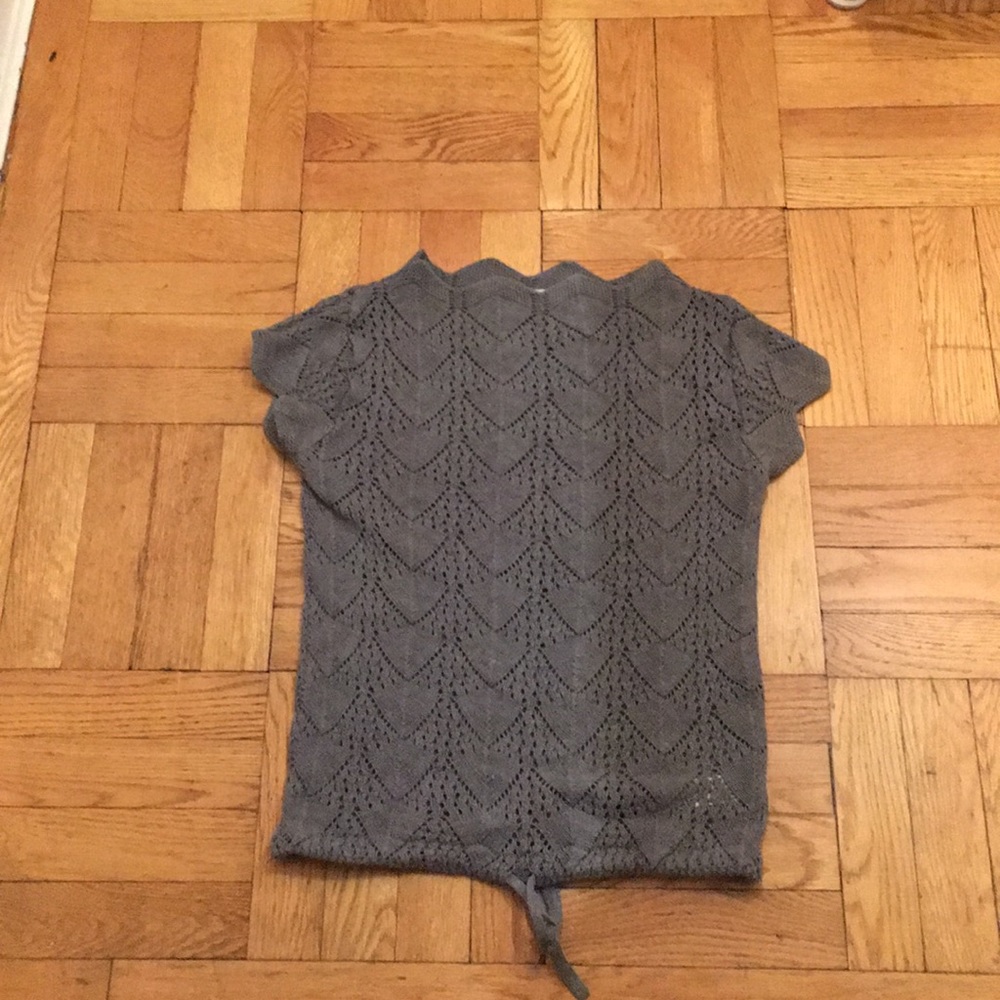 Gray Sweater Cap sleeves Size S/P